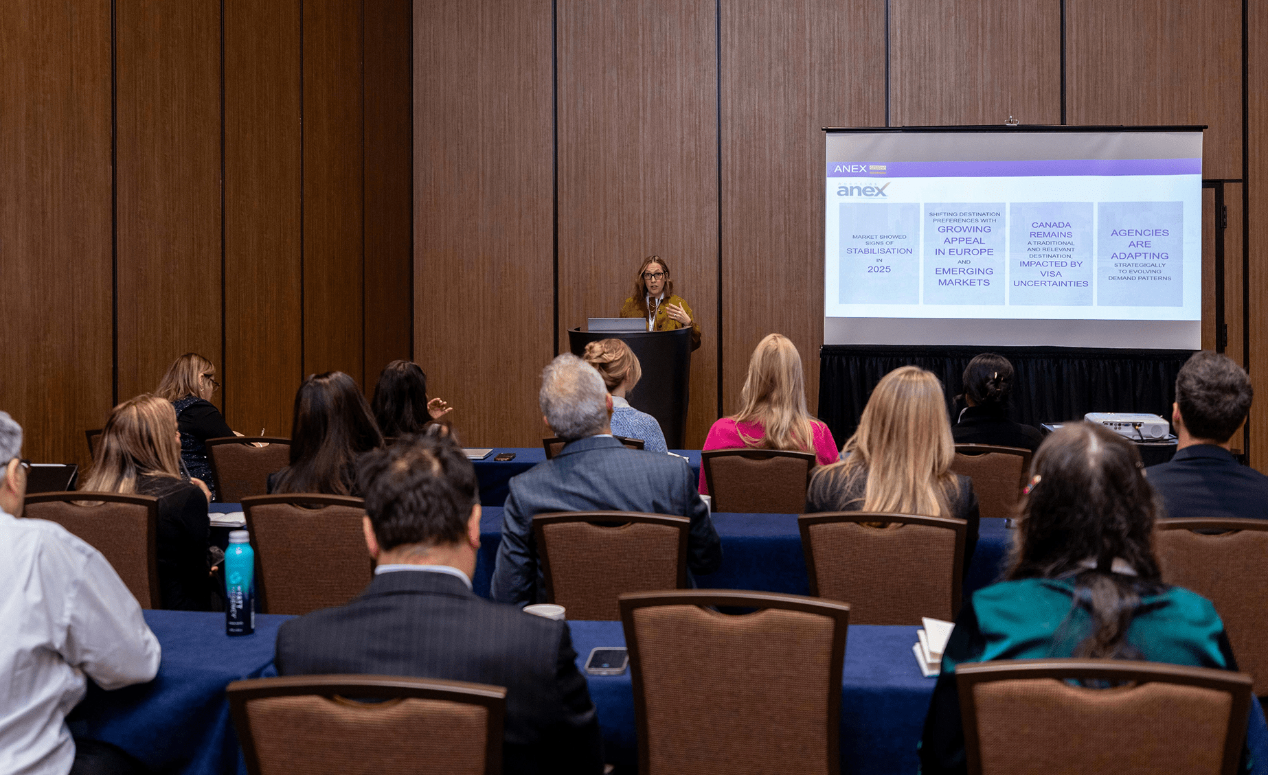 Nicola Hancox, Editor of StudyTravel Magazine, hosting a session on key agent markets for Canadian language school providers (3)