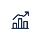 Icon - chart - white circle