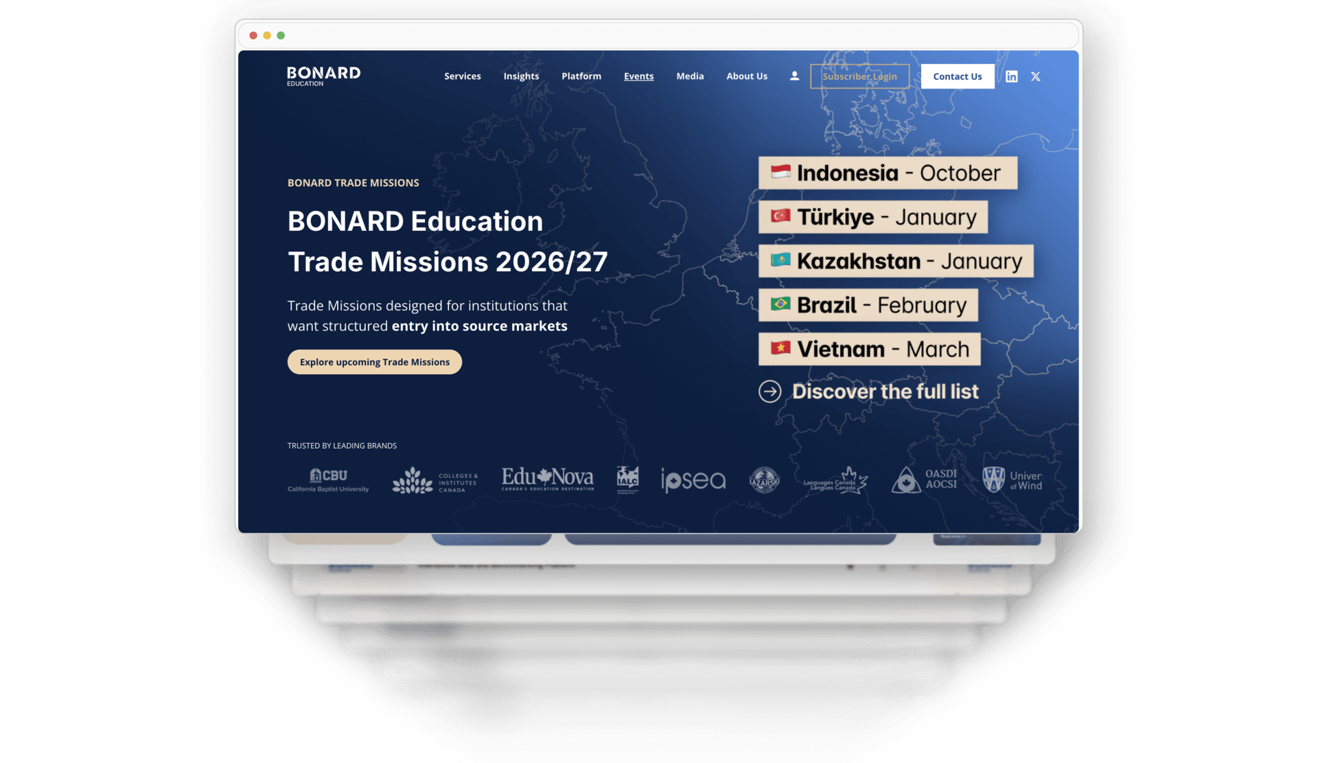 BONARD Upcoming Trade Missions